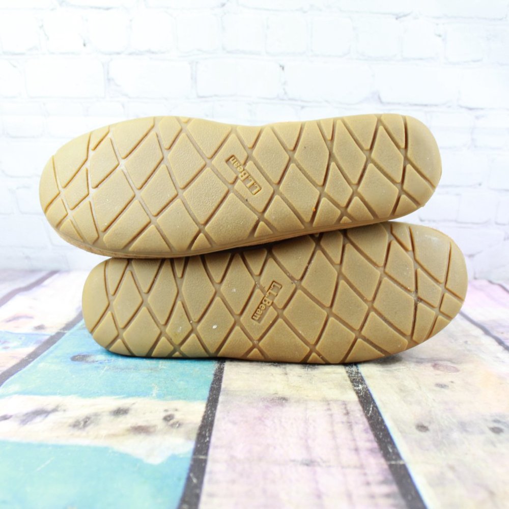 LL Bean Wicked Good Moccasins Slippers Sz 12 Wide - Picture 7 of 9